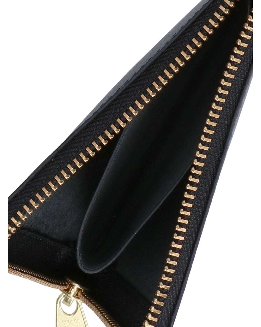 Comme des Garçons Black Leather Zip-Around Wallet