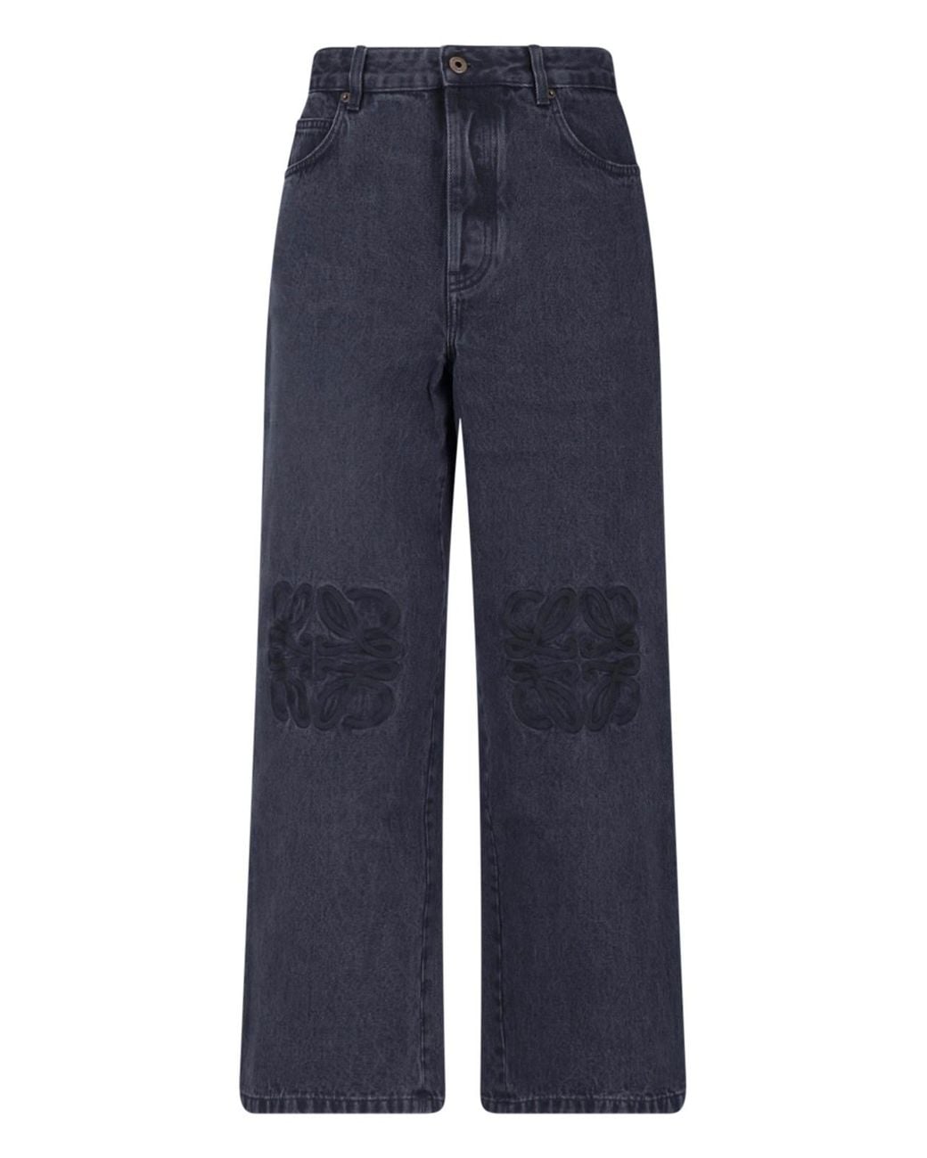 Loewe Blue Wide Jeans "Anagram" for men