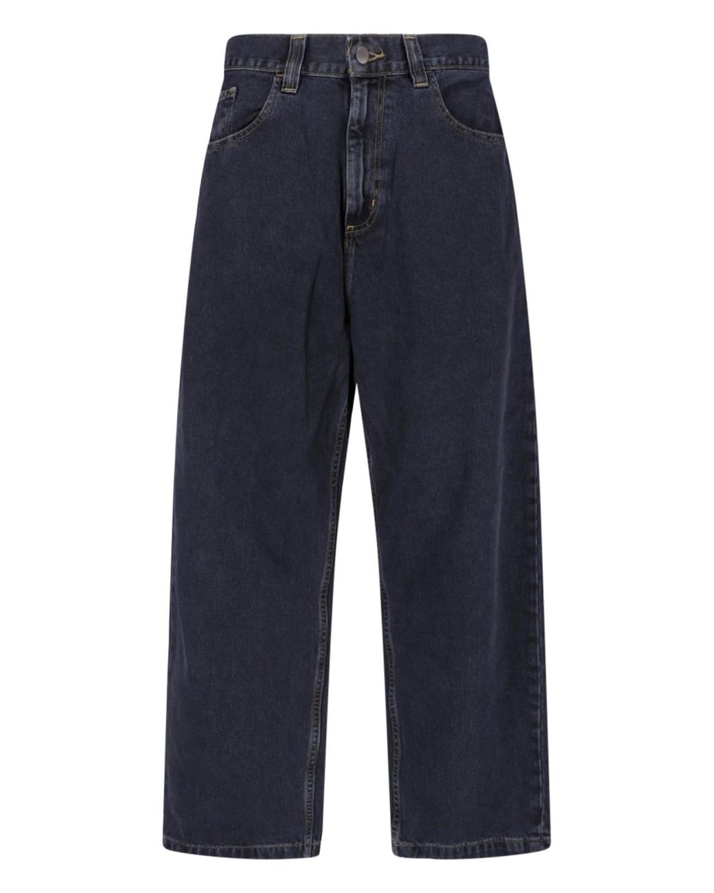 Carhartt Blue Wide Jeans "Brandon" for men