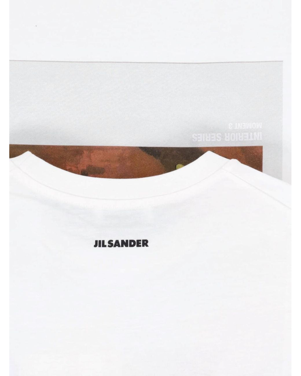 Jil Sander White 100% Cotton T-Shirt for men