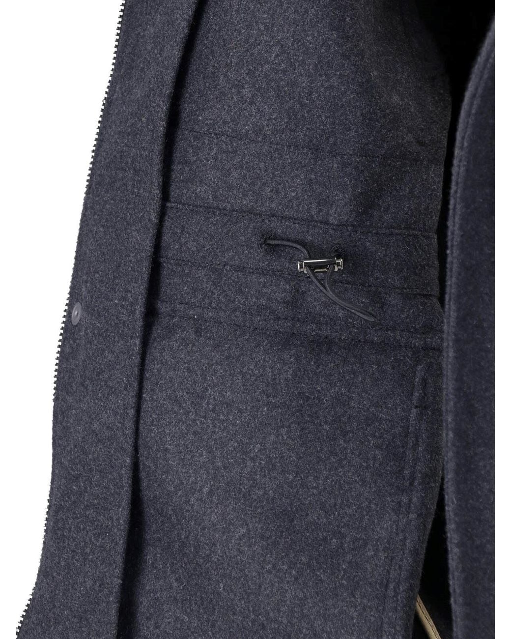 White Sand Blue Wool Blend Jacket for men