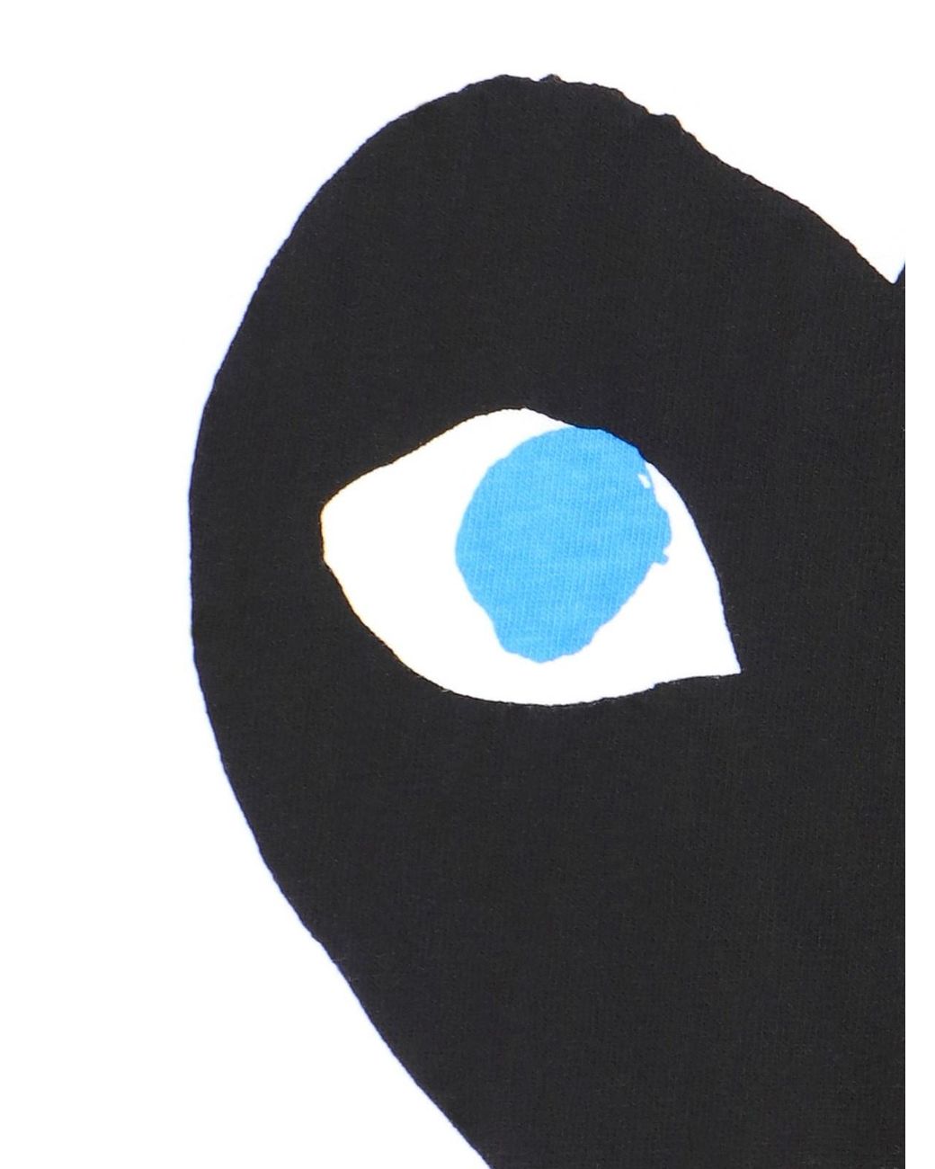 COMME DES GARÇONS PLAY White Double Logo T-Shirt