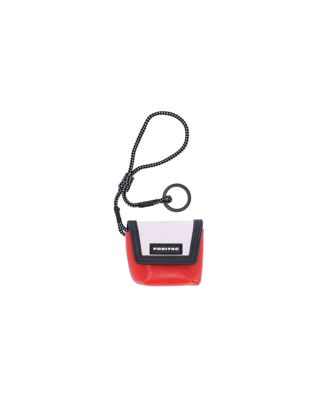 Freitag White Mini Keychain “Messenger”