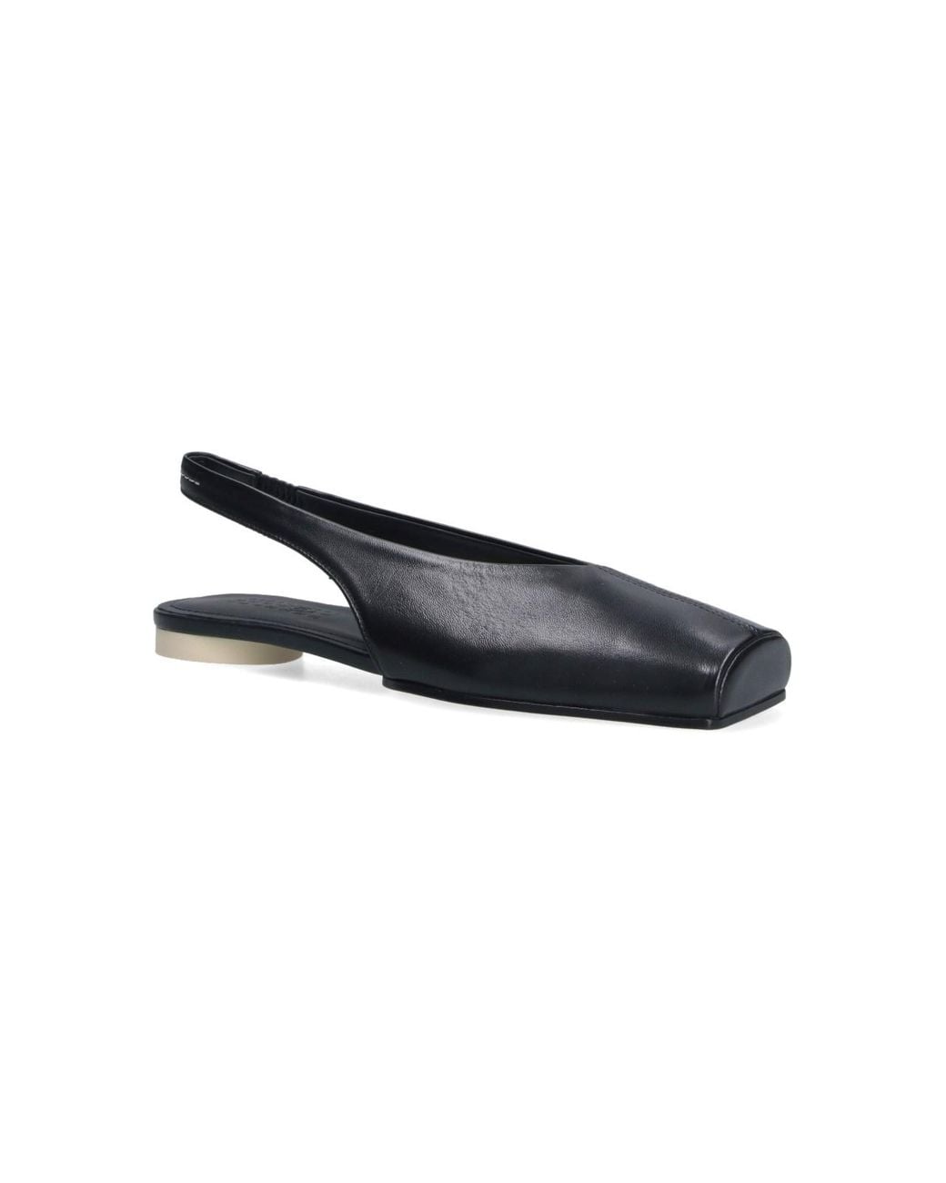 MM6 by Maison Margiela Black Slingback Ballerinas