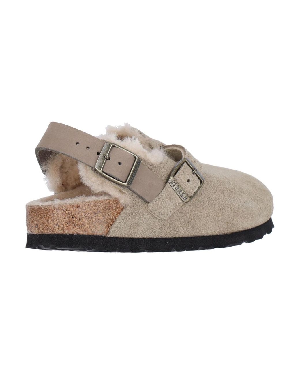 Birkenstock White Sandals Suede Leather