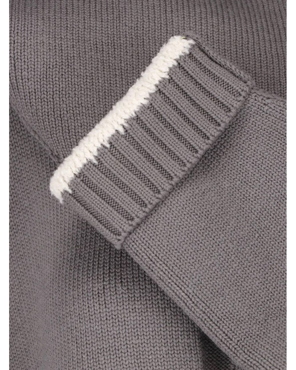 Rick Owens Gray Wool Hooded Jacket