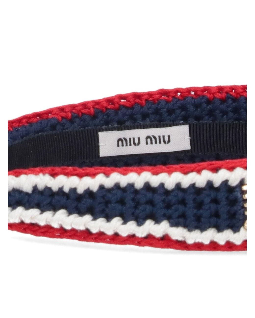 Miu Miu Blue Crochet Headband