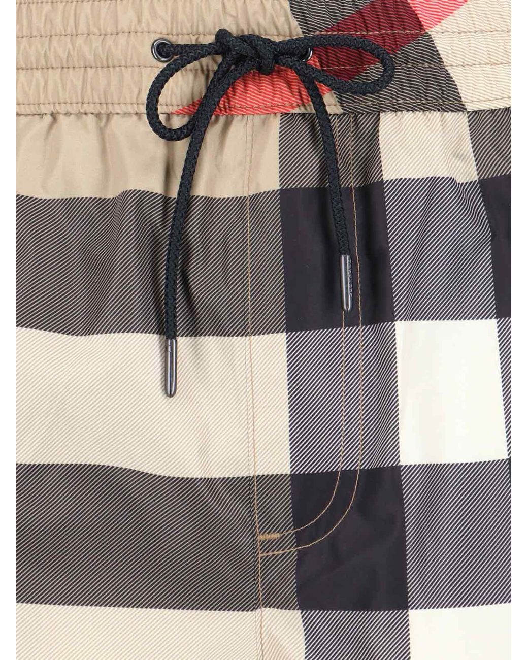 Burberry Multicolor Check Swimsuit for men