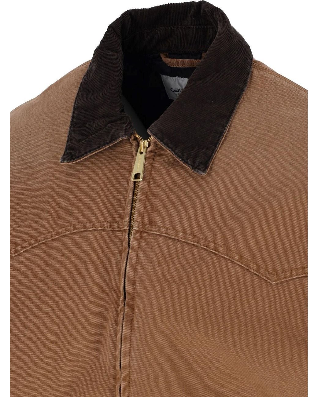 Carhartt Brown Organic Cotton Work Jacket for men