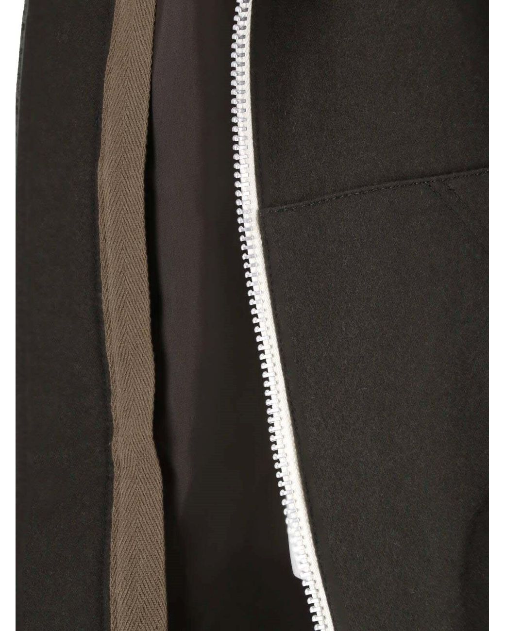 Sacai Black Hooded Zip-Up Bomber Jacket for men