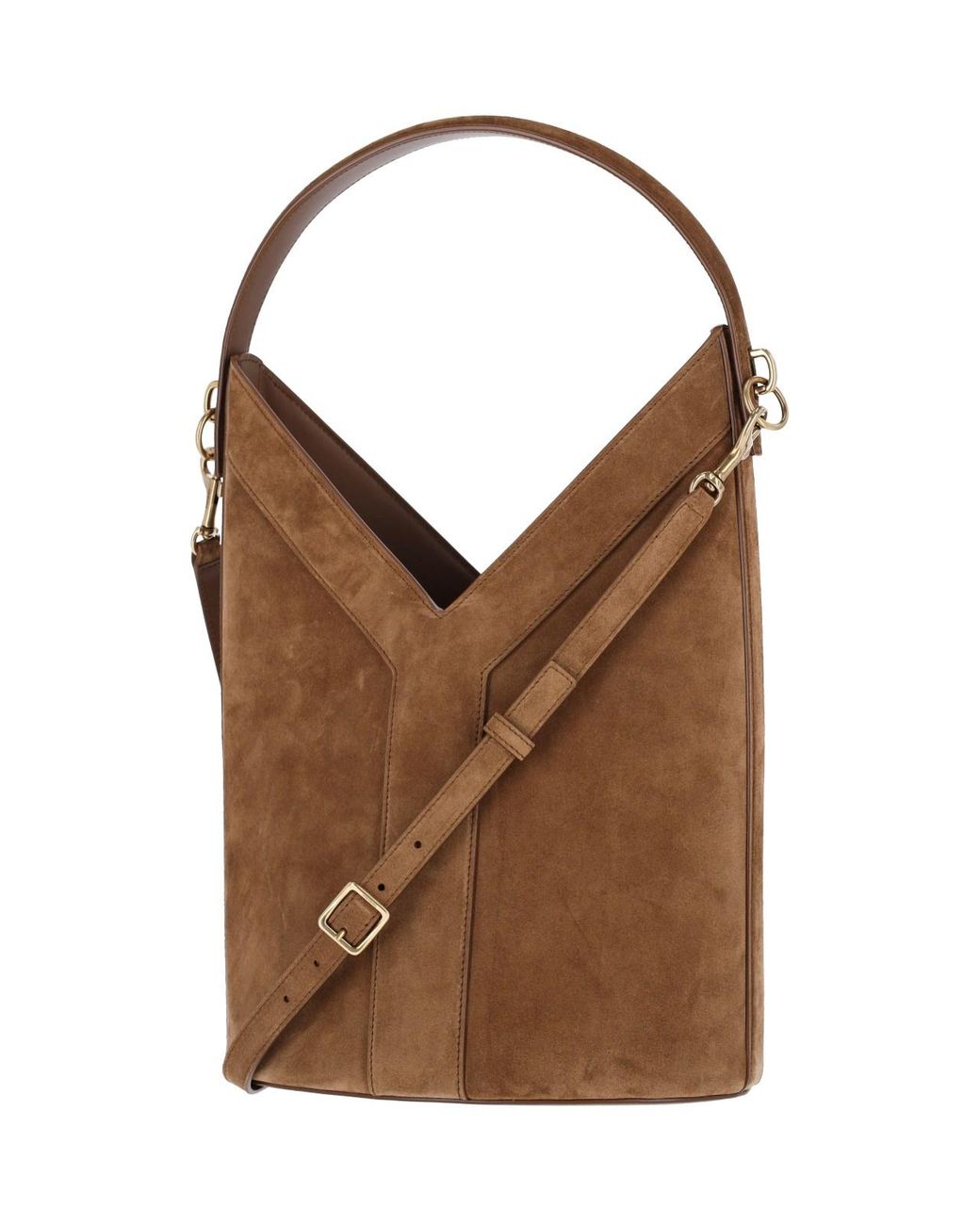 Saint Laurent Brown Bucket Bag "Y"