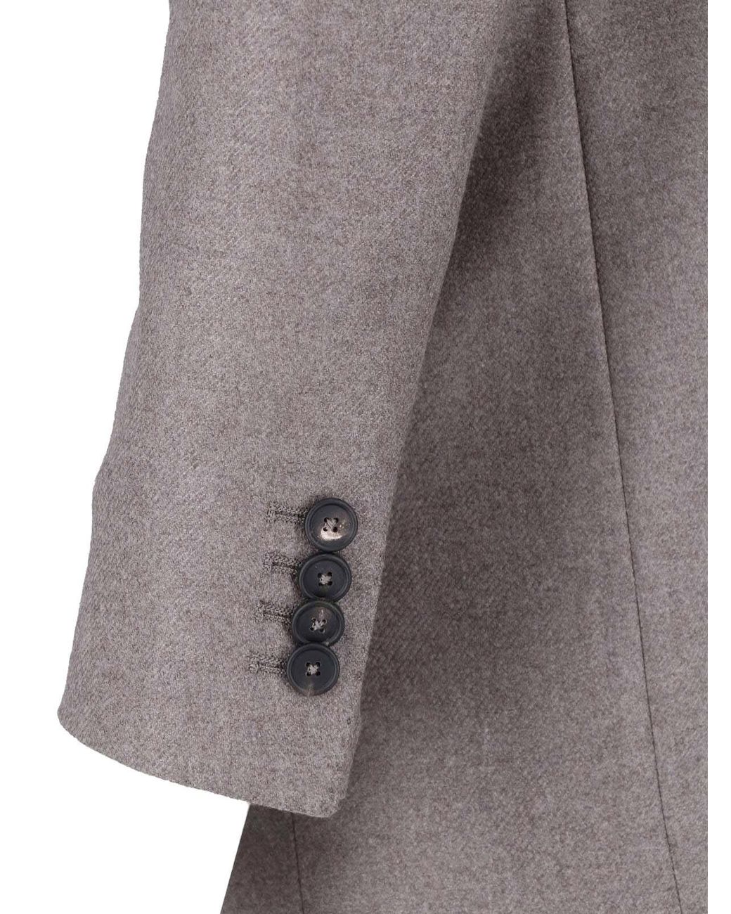 Tagliatore Gray Double-Breasted Tailored Blazer
