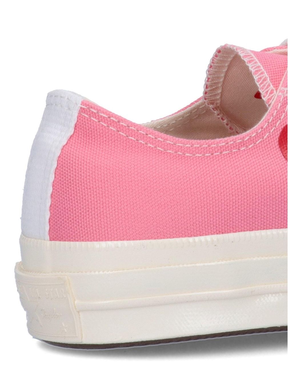 COMME DES GARÇONS PLAY Pink "Converse Chuck 70" Low Top Sneakers