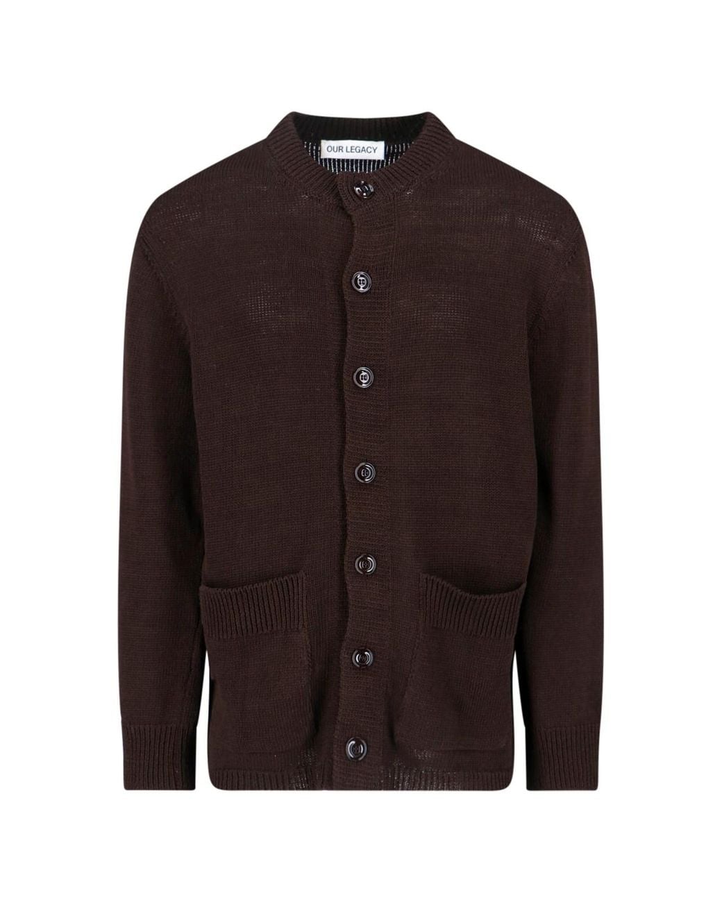 Our Legacy Brown Parlor Organic Cotton Cardigan for men