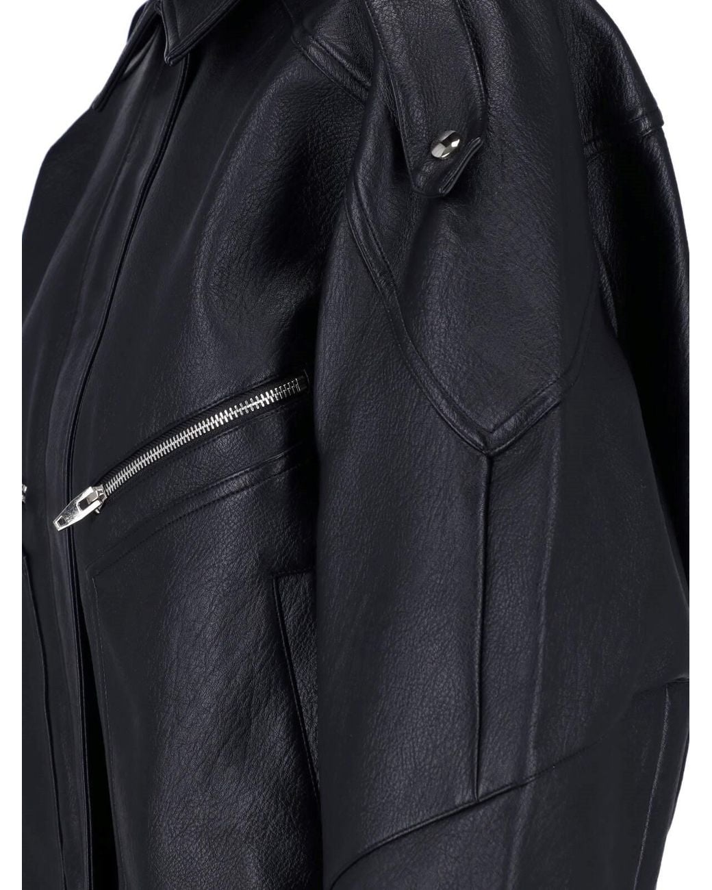 Frankie Shop Black Bomber Jacket "Hudson"