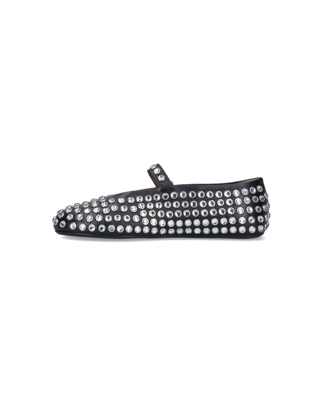 Alaïa Black Strass Ballet Flats
