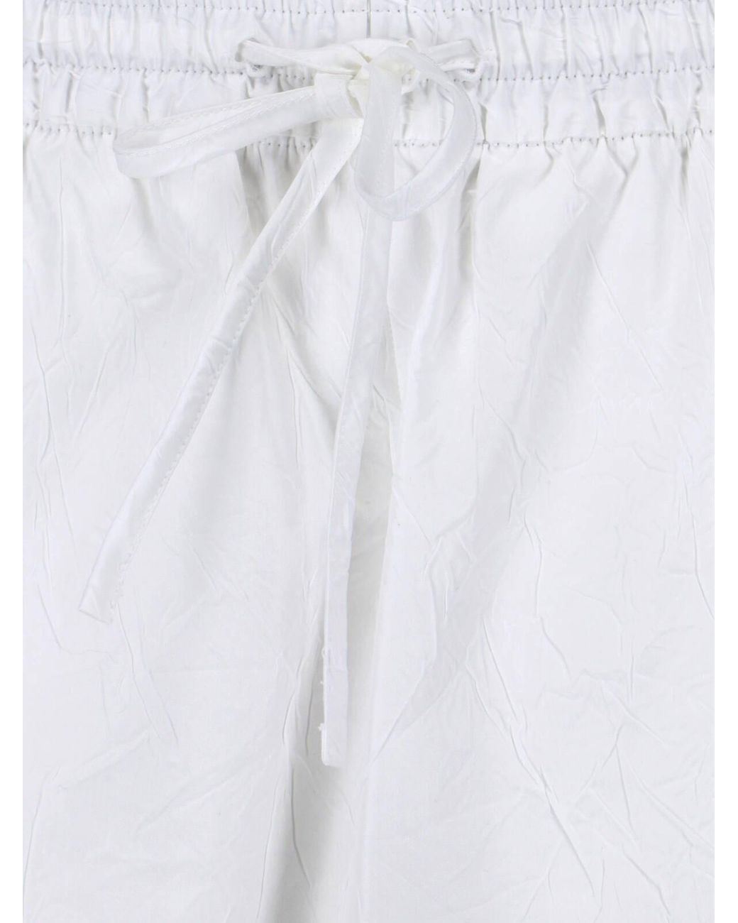 Rohe White Wide Pants "Balloon"