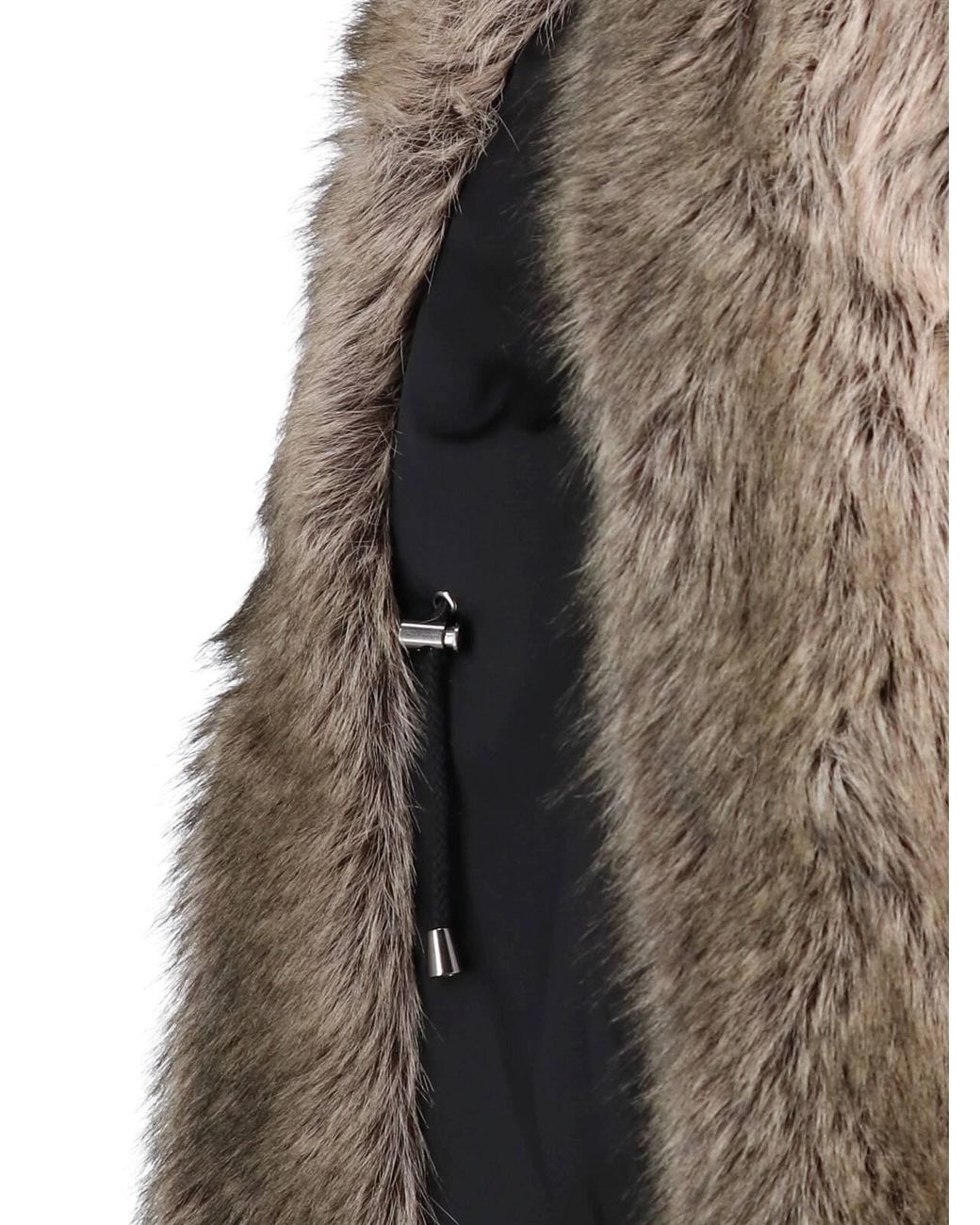 Frankie Shop Brown Faux Fur Jacket "Denia"
