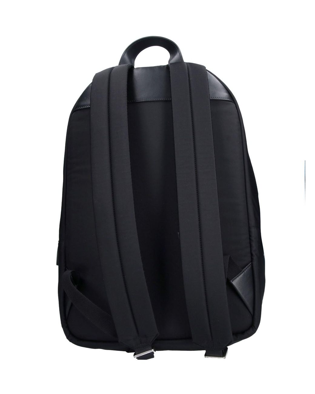 Jil Sander Black Nylon Backpack With Front Zip Pockets for men