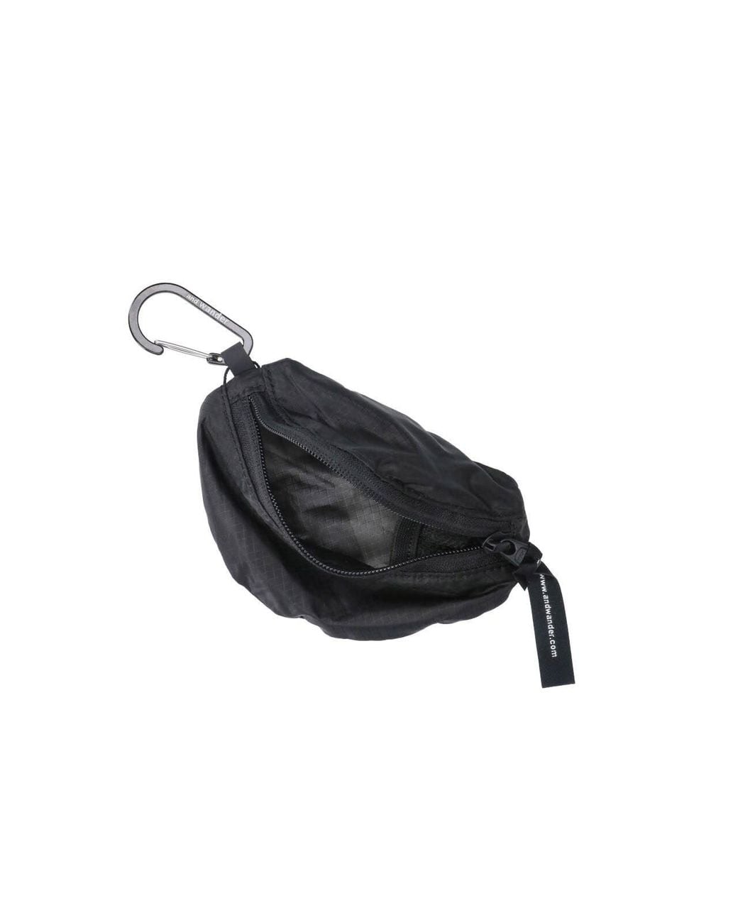 And Wander Black Mini Pouch for men