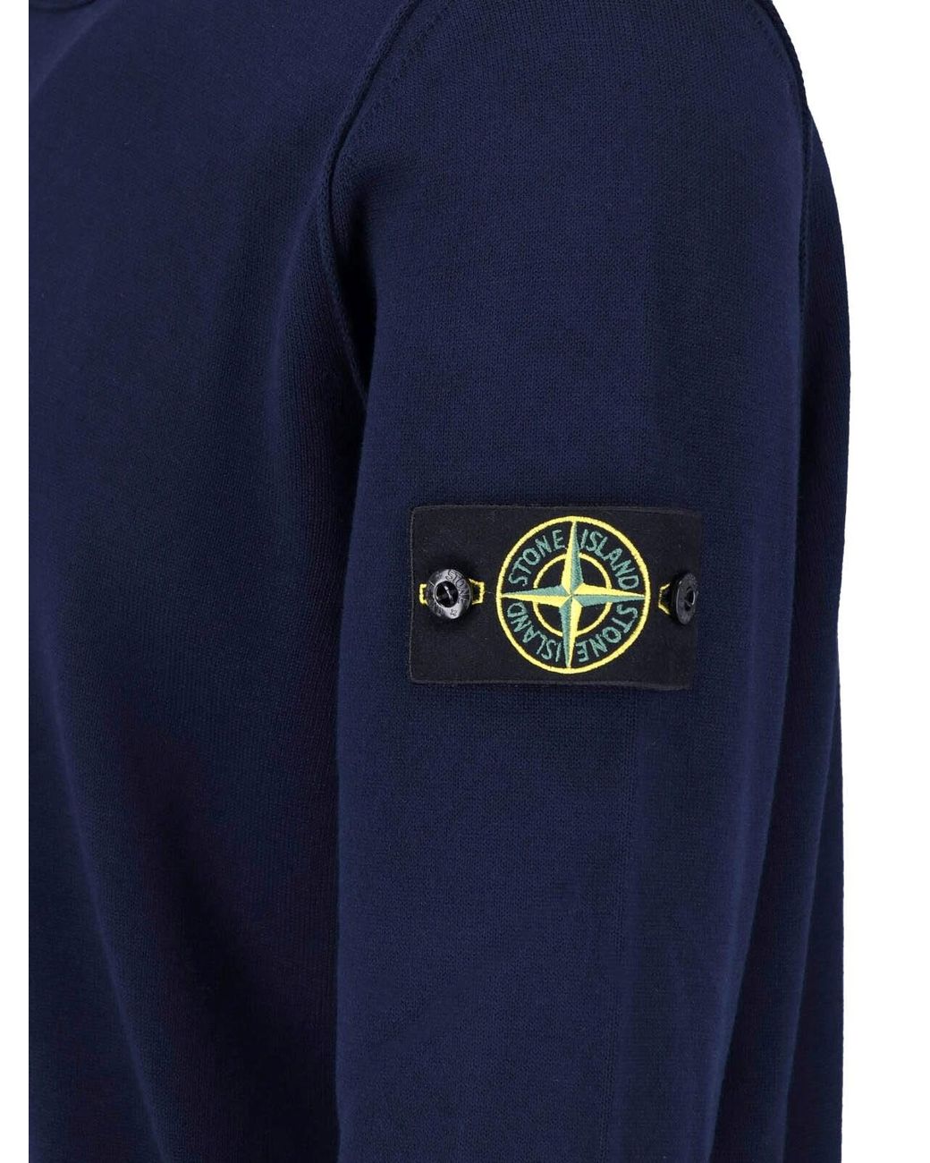 Stone Island Blue Sweater "Compass" for men