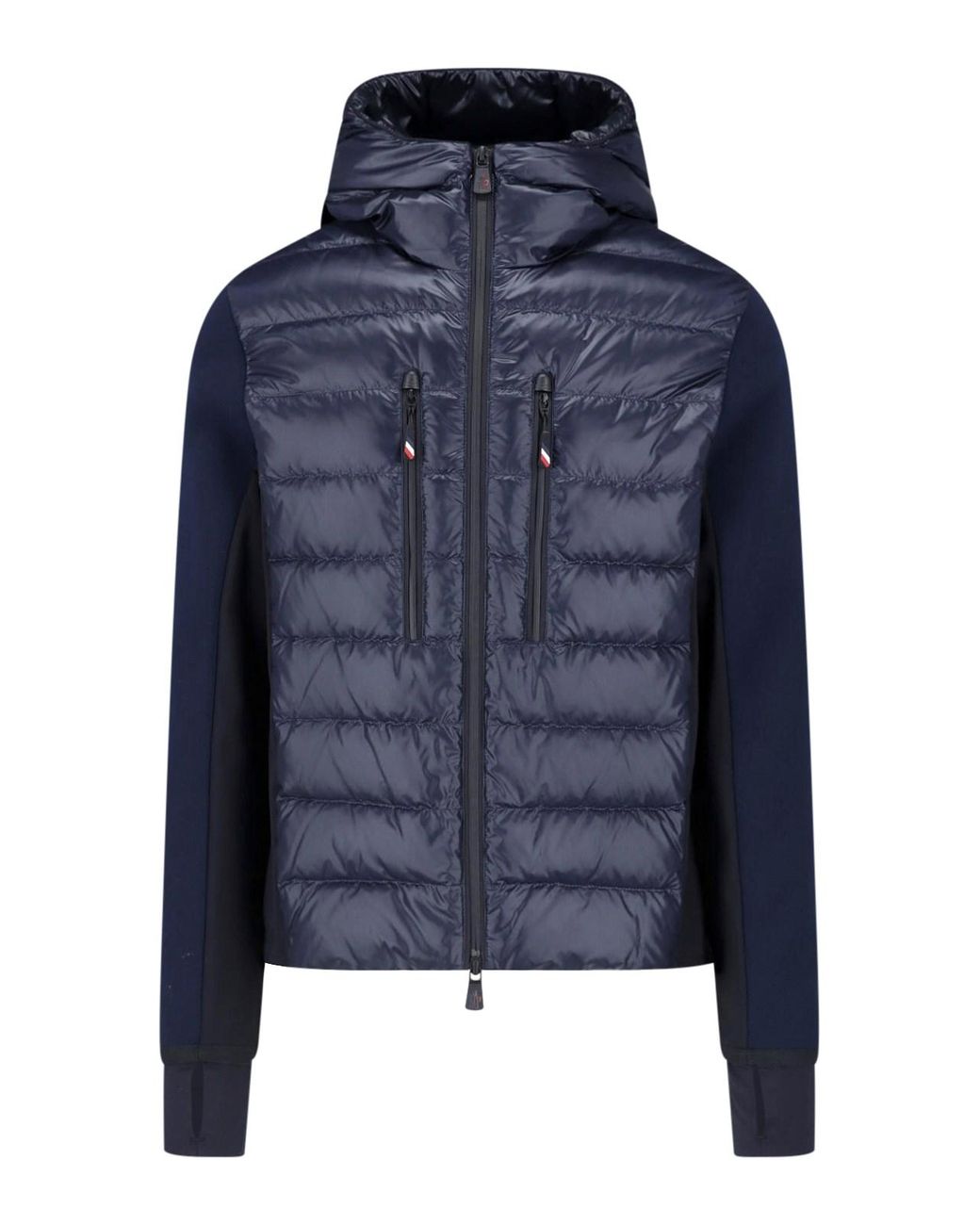 Moncler Blue Padded Zip Cardigan for men