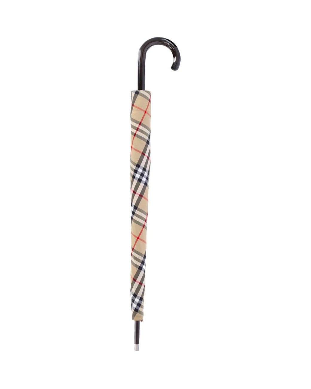 Burberry White Walking Umbrella "Check"
