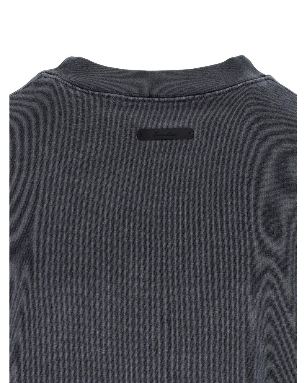 Fear Of God Black Oversized Graphic T-Shirt for men