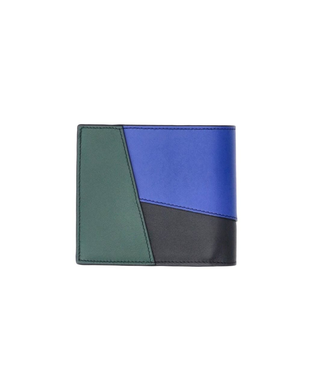Loewe Blue Bifold Wallet "Puzzle" for men