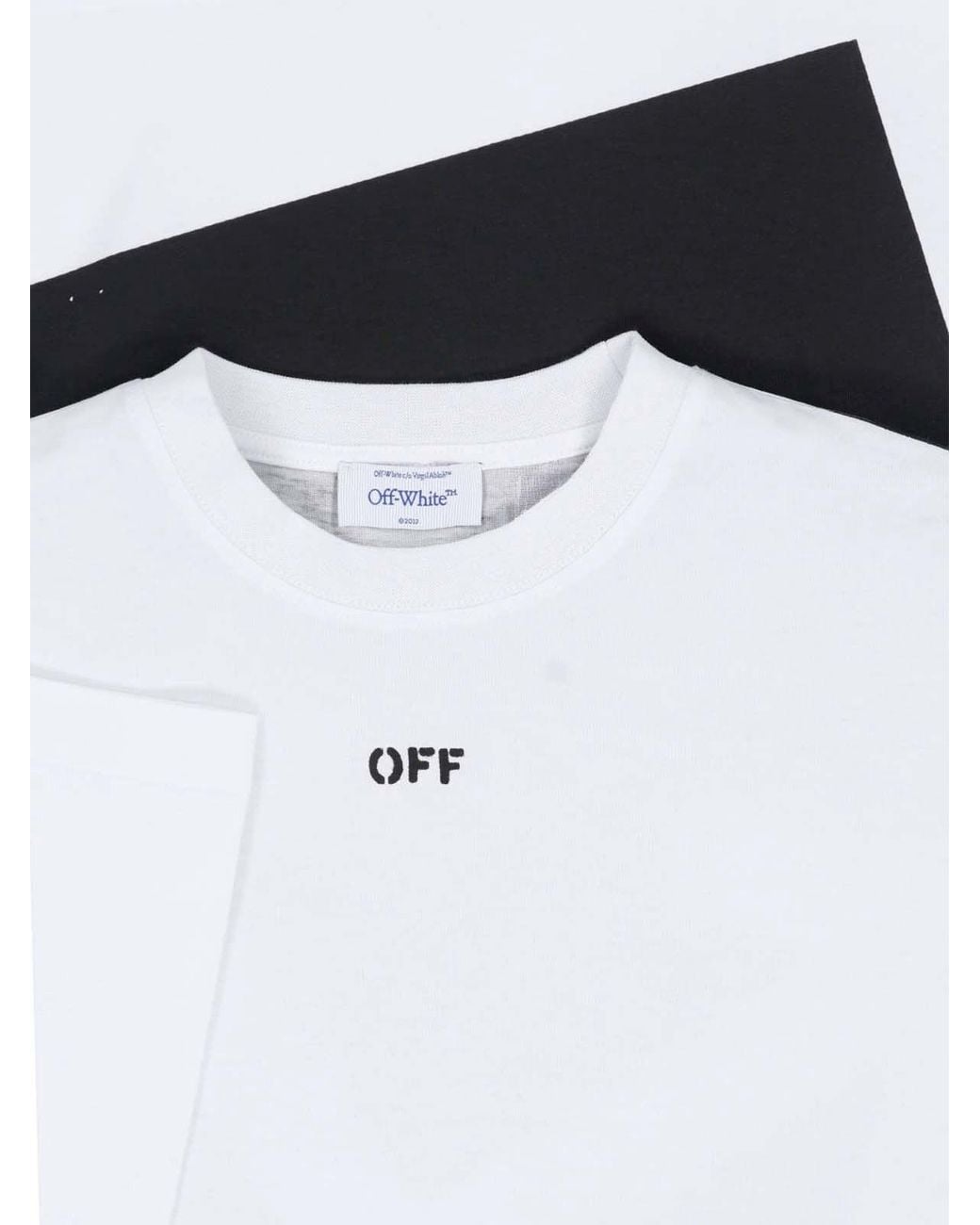 Off-White c/o Virgil Abloh White Off Logo Cotton T-Shirt for men