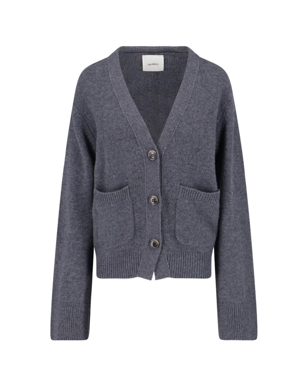 Lisa Yang Blue V-Neck Cardigan 'Danni'