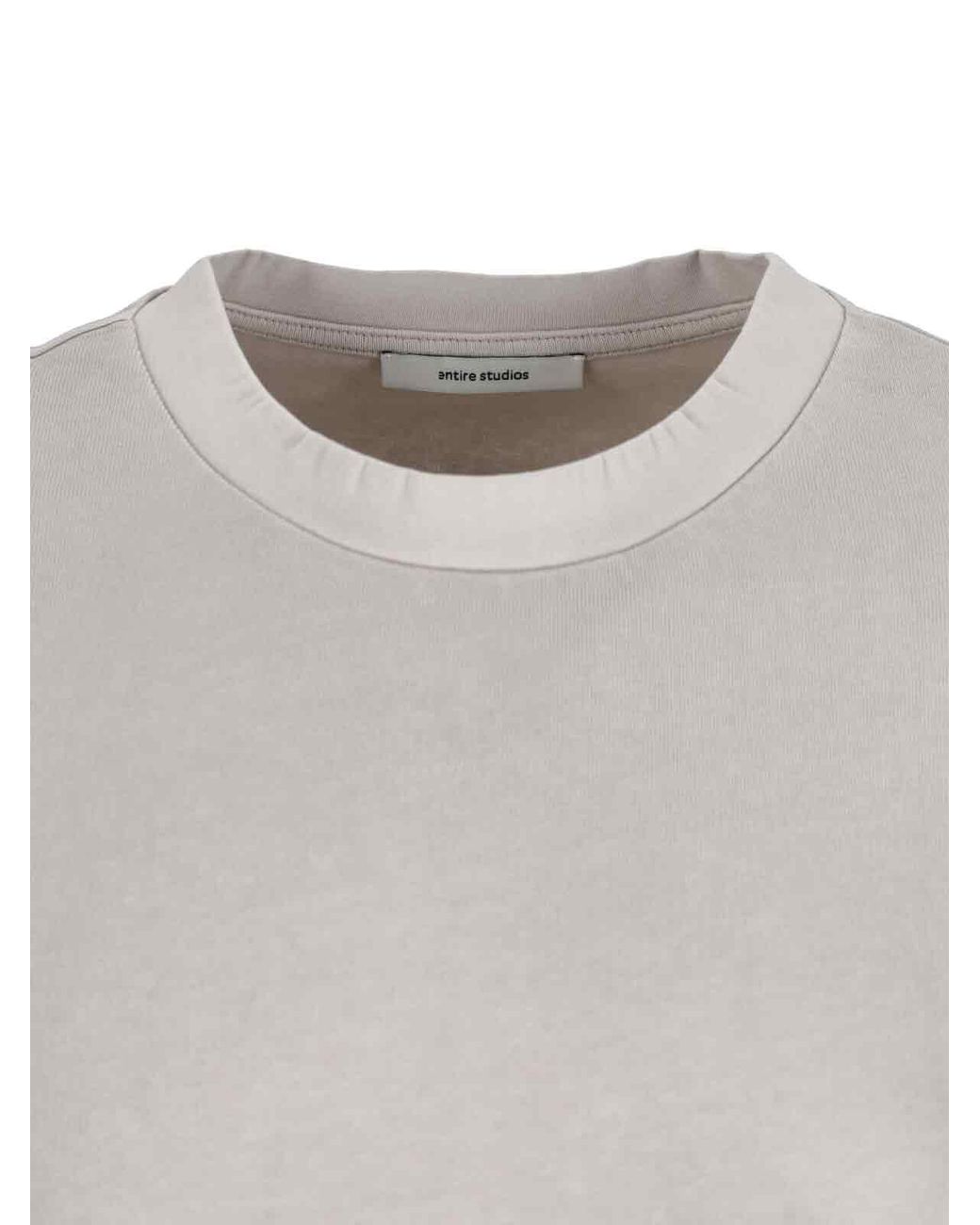 Entire studios White Cotton Jersey T-Shirt for men
