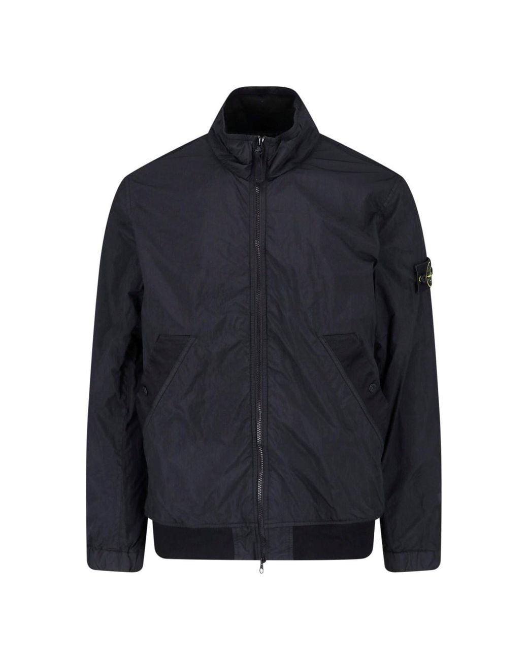Stone Island Blue Jacket "Crinkle Reps Ny" for men