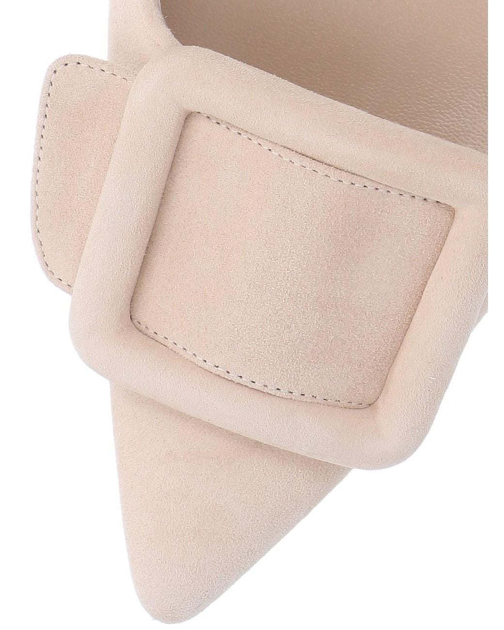 Manolo Blahnik Natural "Maysli" Pumps