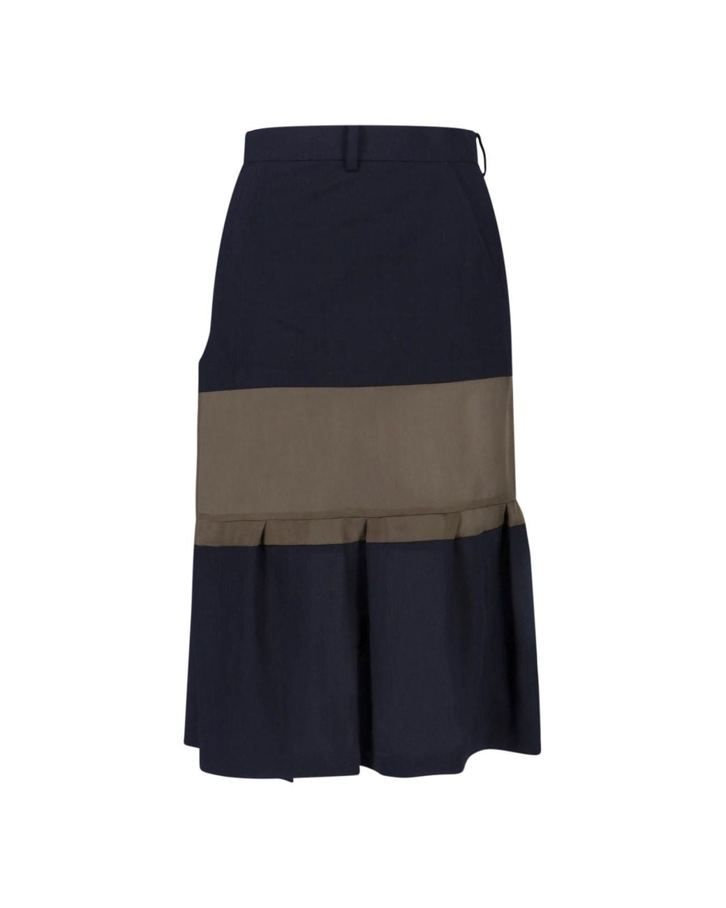 Sacai Blue Skirts Wool