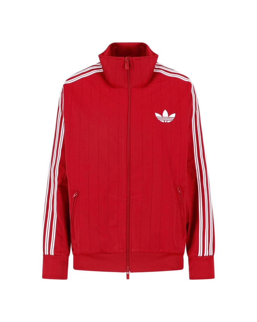 Adidas Red 100% Recycled Polyester Sweatshirt Sweater