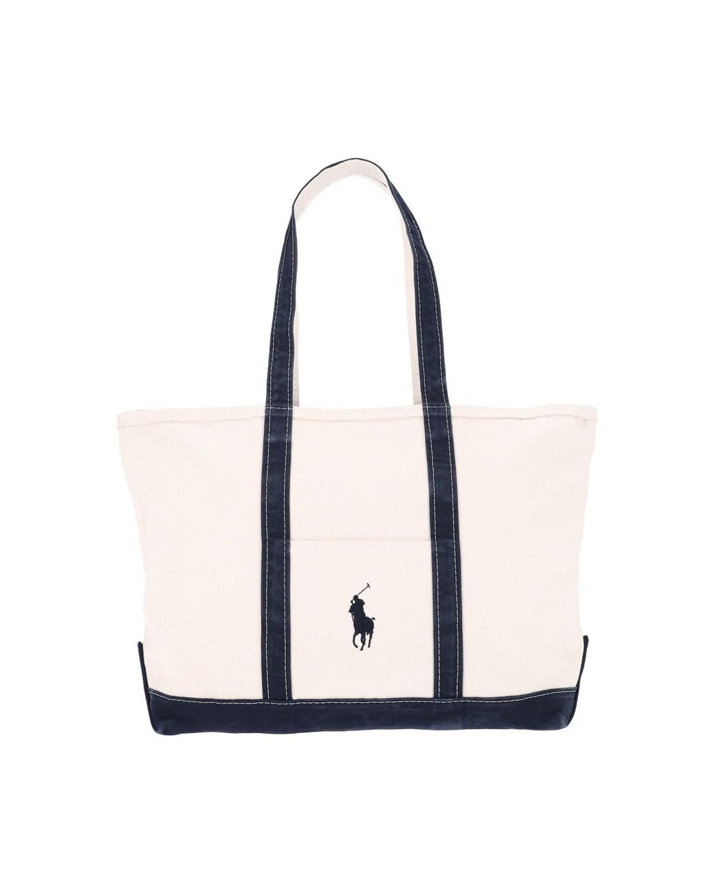Polo Ralph Lauren White Canvas Tote Bag for men