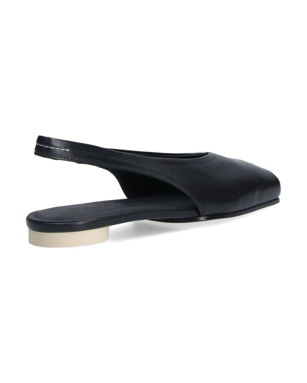 MM6 by Maison Margiela Black Slingback Ballerinas