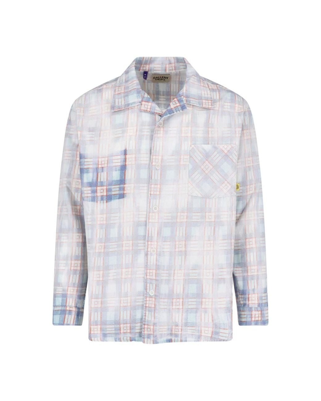 GALLERY DEPT. White Plaid 100% Cotton Button-Up Shirt for men