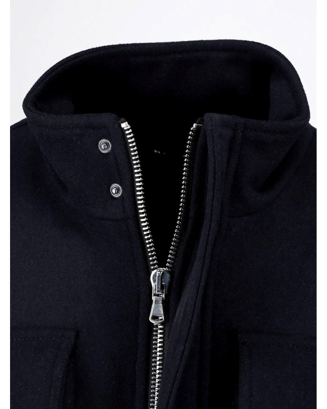 White Sand Blue Wool-Blend Jacket for men