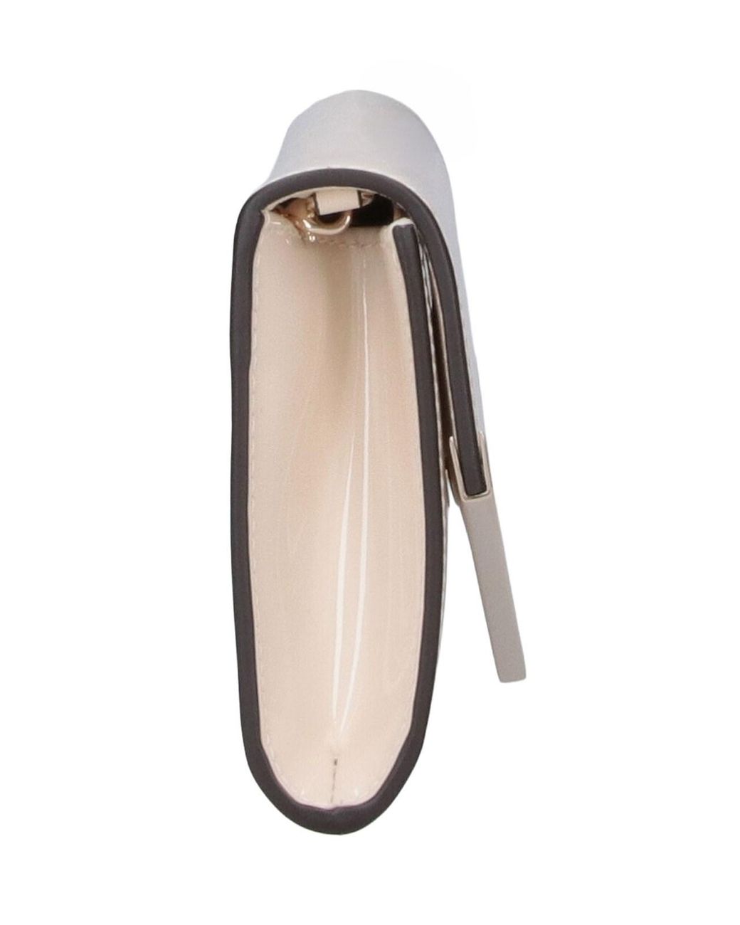 Jimmy Choo White Chain Pouch "Emmie"