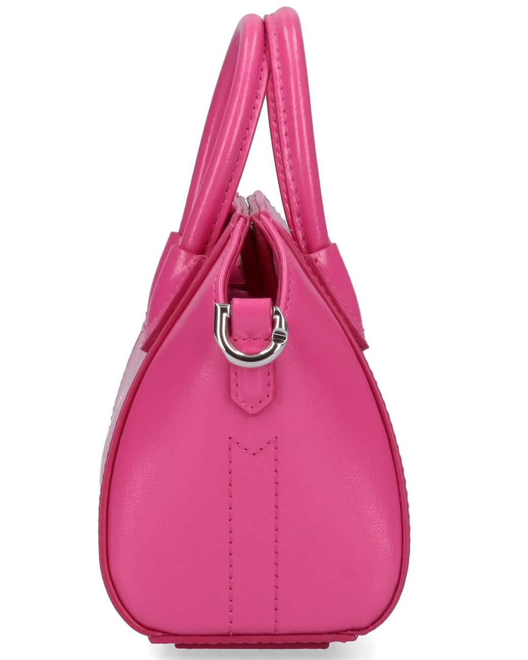 Pink Givenchy Leather Micro Antigona Bag in Neon Pink Womens Bags Shoulder bags 