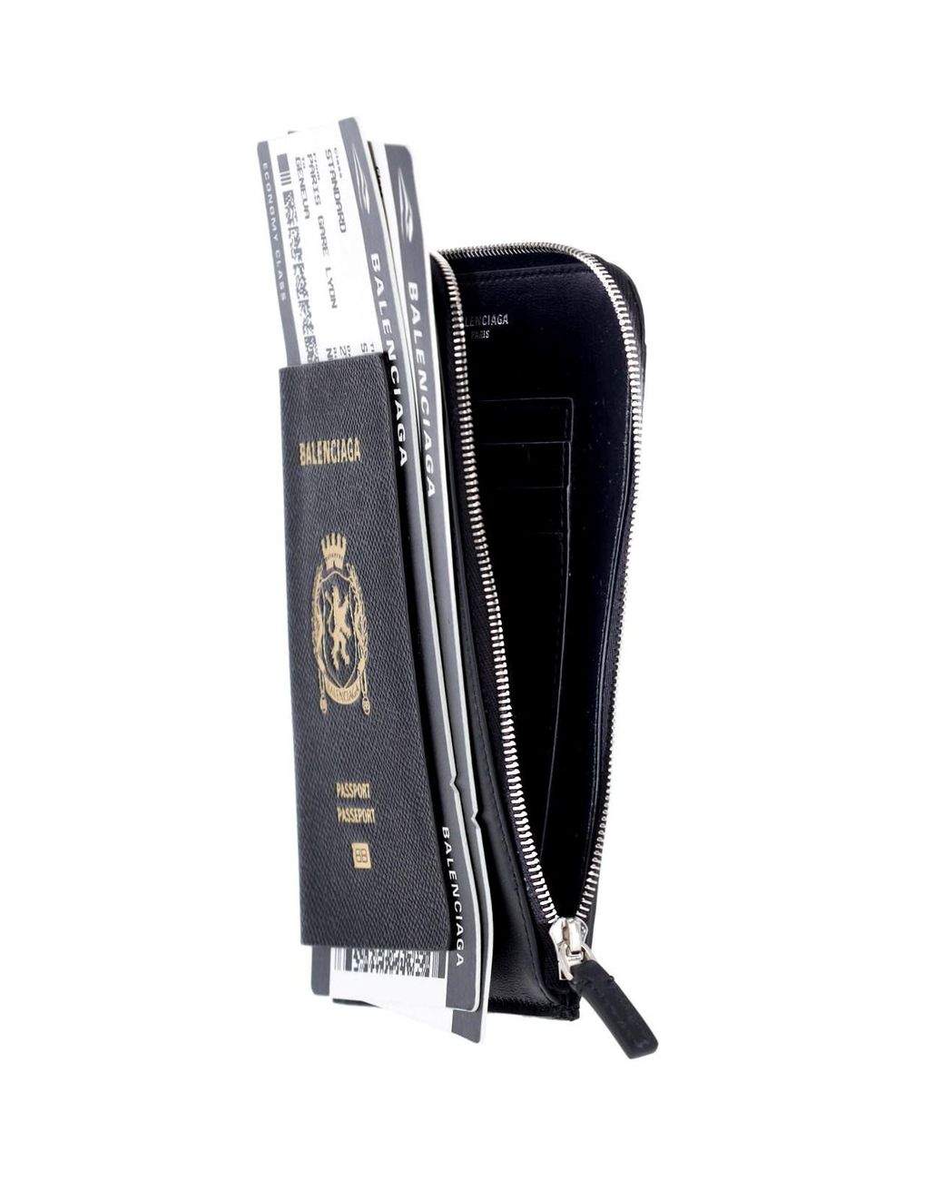 Balenciaga Black Wallets Calf Leather for men