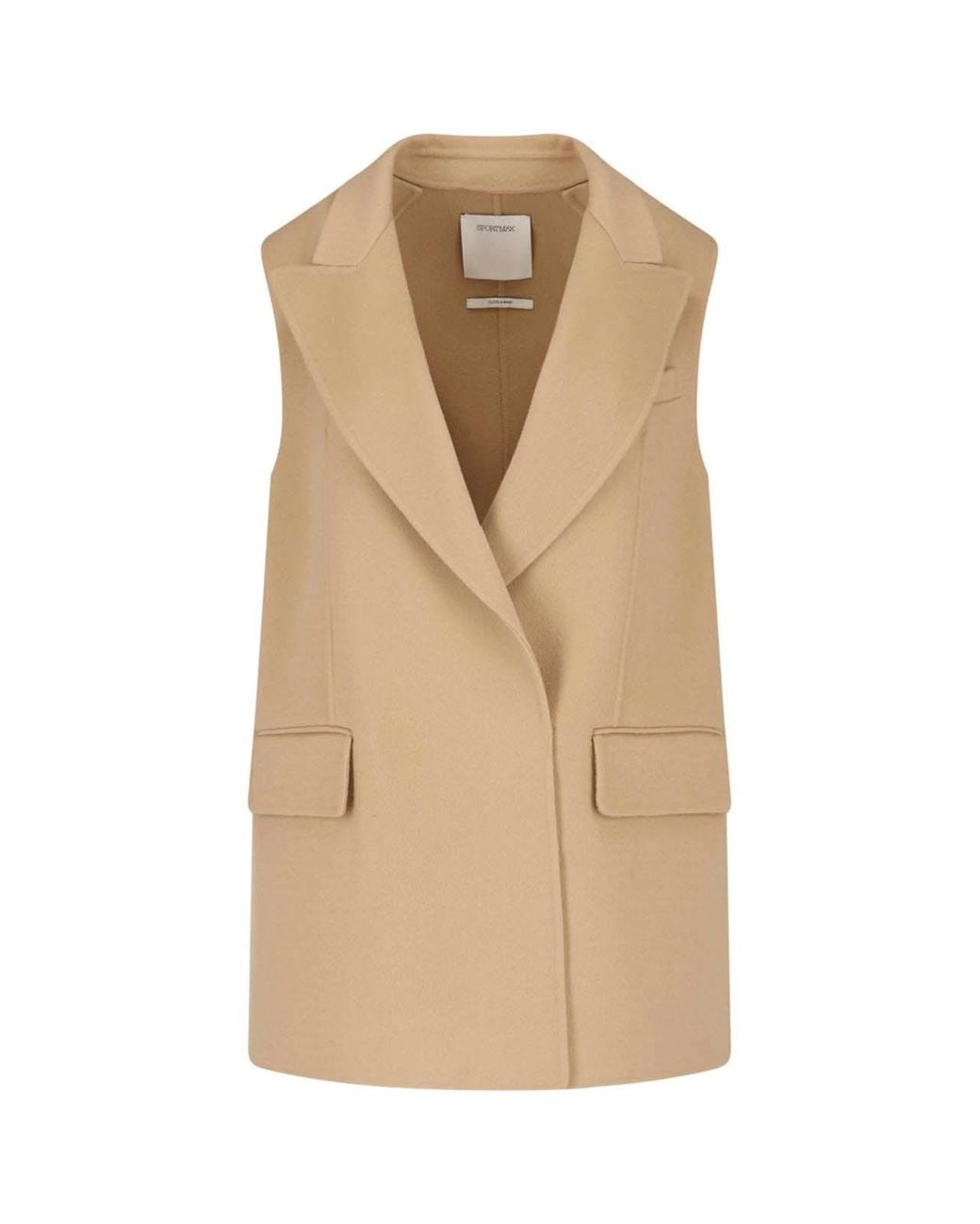 Sportmax Natural Virgin Wool Gilet
