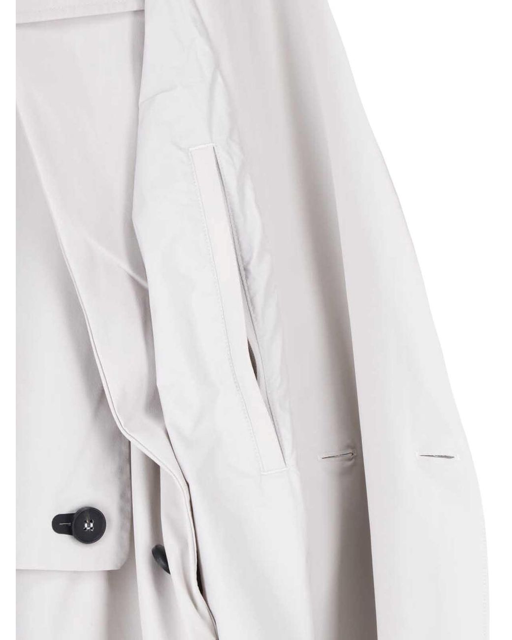 Adidas Gray Long Double-Breasted Trench Coat for men