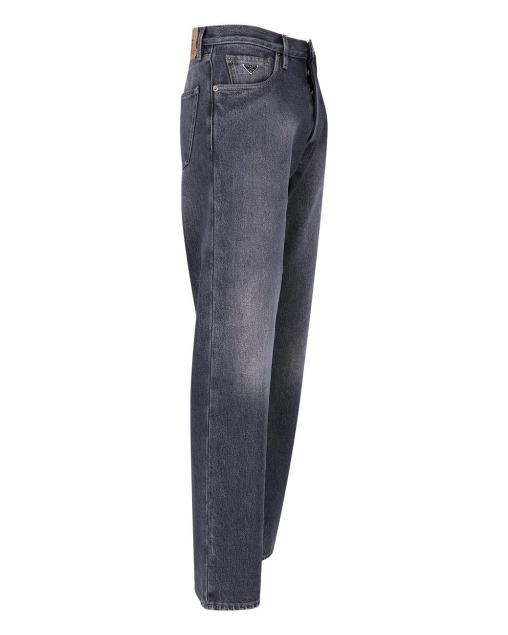 Prada Blue Straight Jeans for men