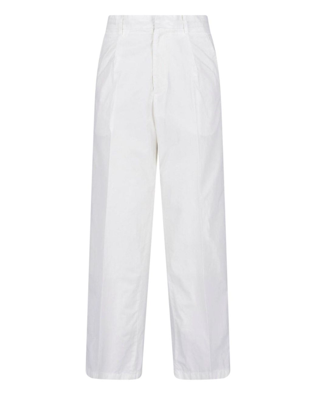 Auralee White Straight Pants for men