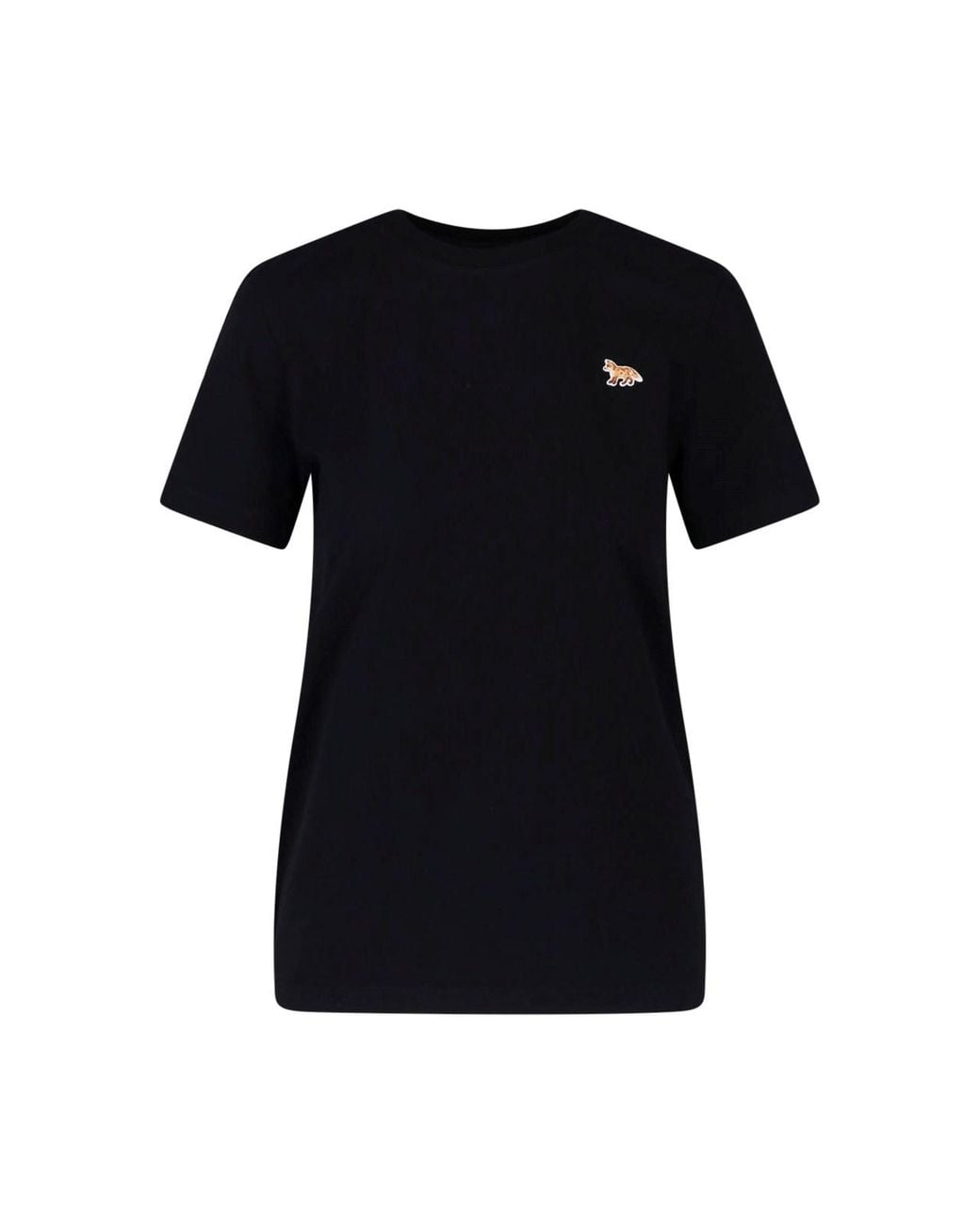 Maison Kitsuné Black T-Shirt "Baby Fox"