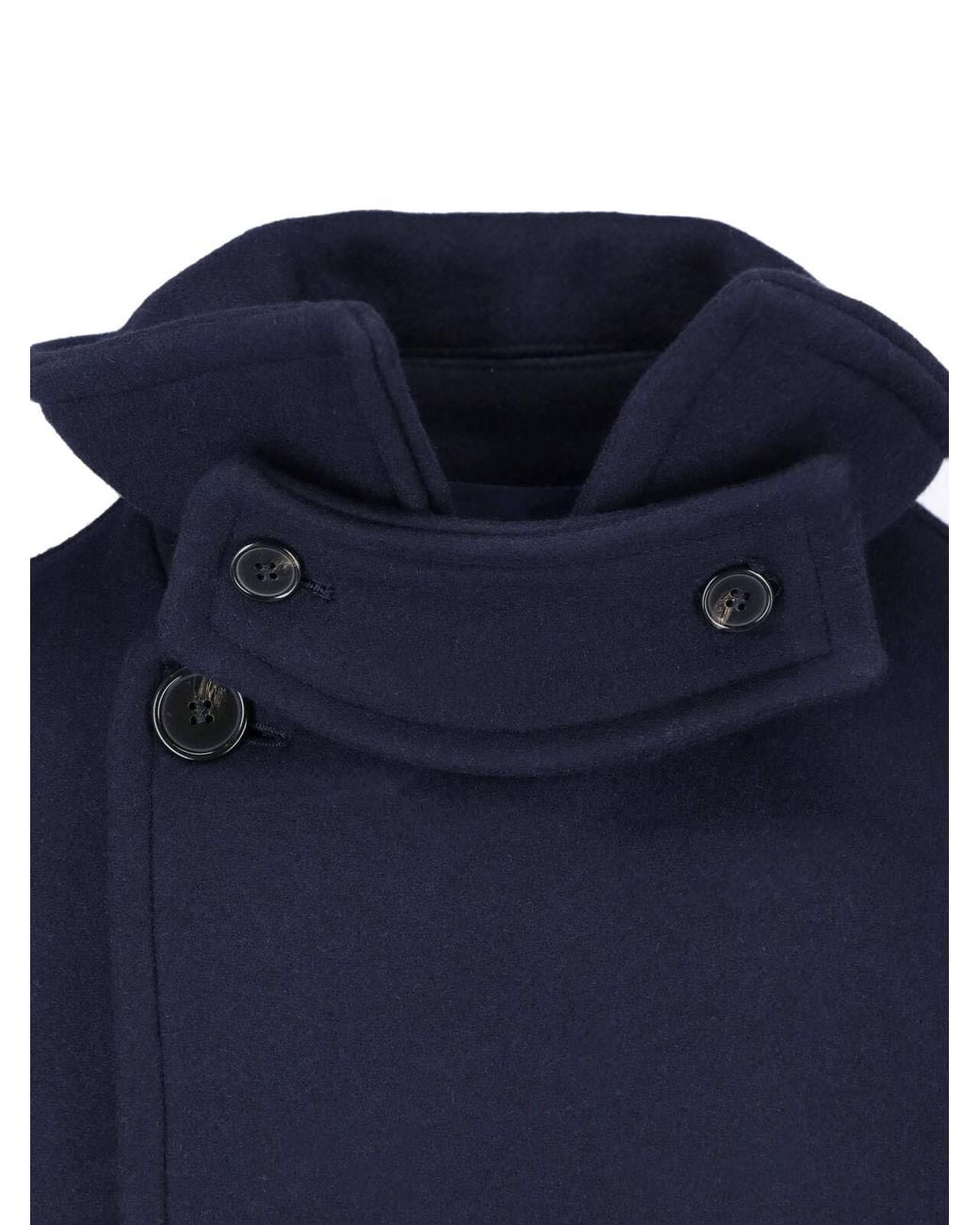 A.P.C. Blue Double-Breasted Coat “Andy” for men