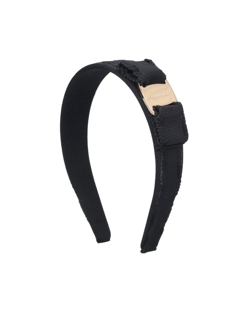 Ferragamo Blue Padded Grosgrain Headband